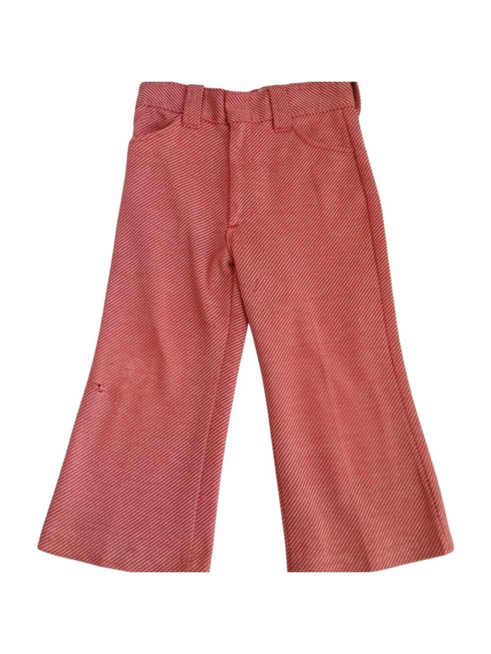 Girls sz 5 21x14 Vintage Bootcut Flare Jeans 1970's Polyester Winnie Pooh Sears